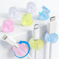 AGPTEK 8 Pack Magnetic Cable Clips, 360° Rotatable Cord Holder, Colorful