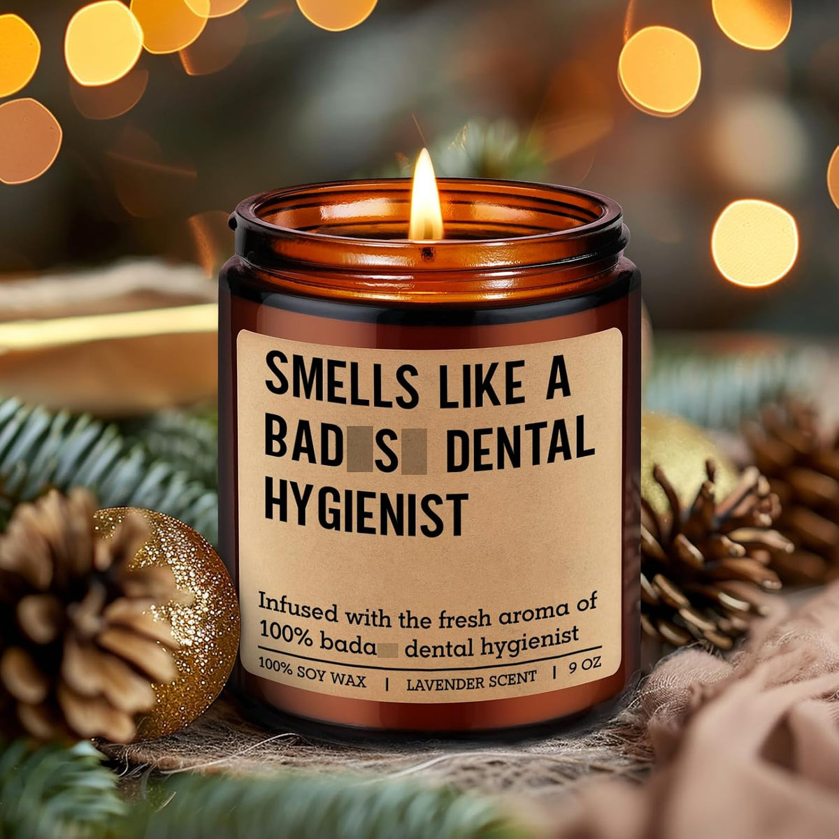 LEADO Candle, Dental Hygienist Gifts - RDH Graduation, Dental Hygiene Gifts