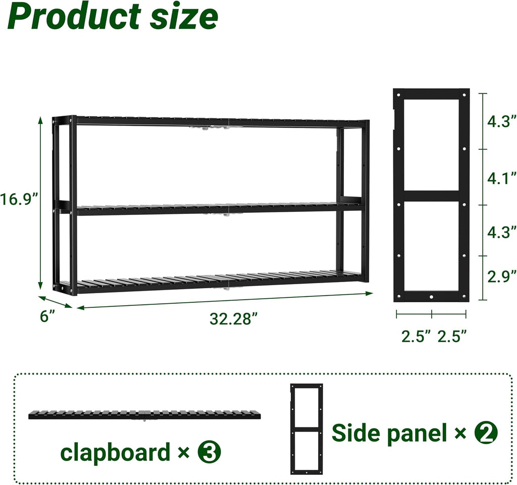 PPN 100% Bamboo Extra Long Towel Rack Bathroom Storage Shelves