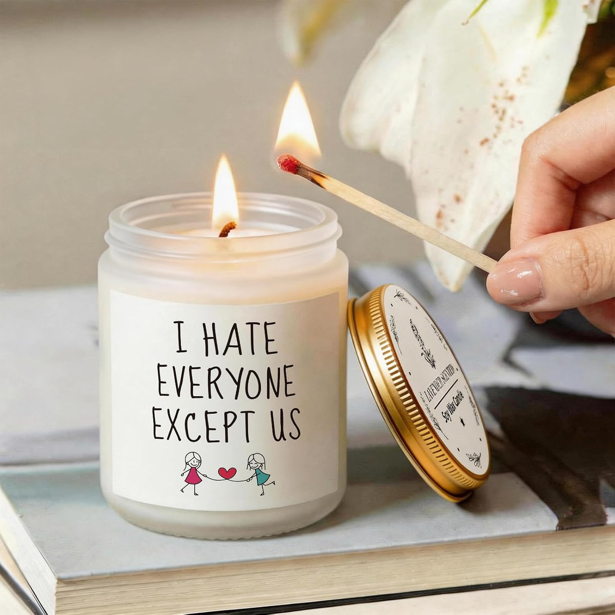 Best Friend Friendship Gifts for Women - Lavender Scented Candles