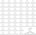 Framendino, 50 Pack Clothes Hanger Clear Earring Holder Necklace Rack Jewelry Display Dangle Hanging Organizer