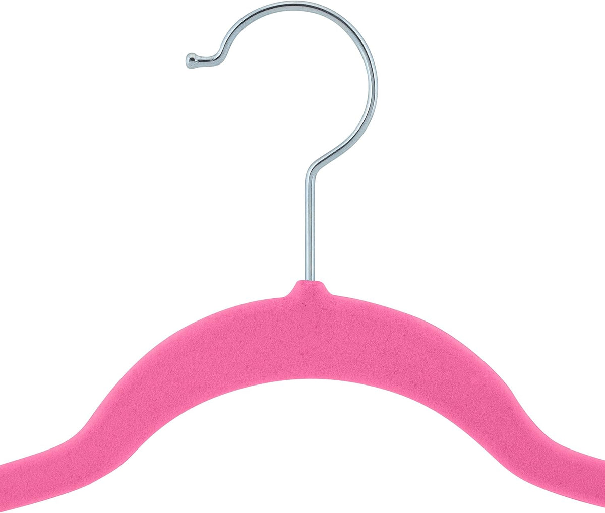 Laura Ashley Kids Velvet Hangers| 25 Pack | Durable | Lightweight | Pink | Non-Slip | Closet Organization | Holds 10lbs