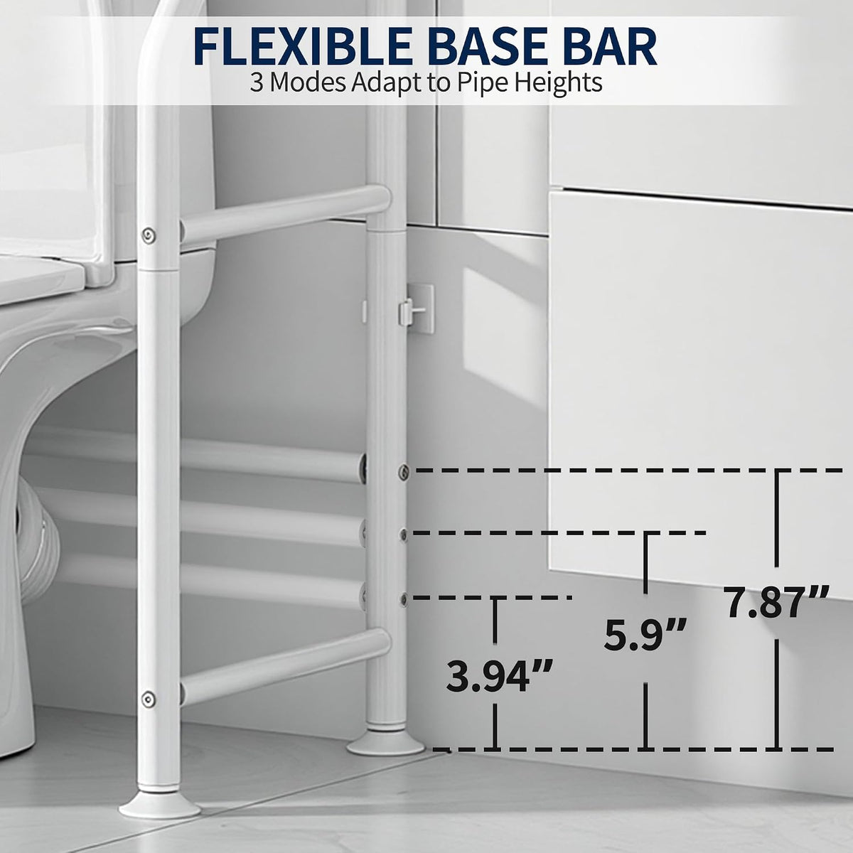 Livilord 3-Tier Over Toilet Storage, Anti-Wobble, White