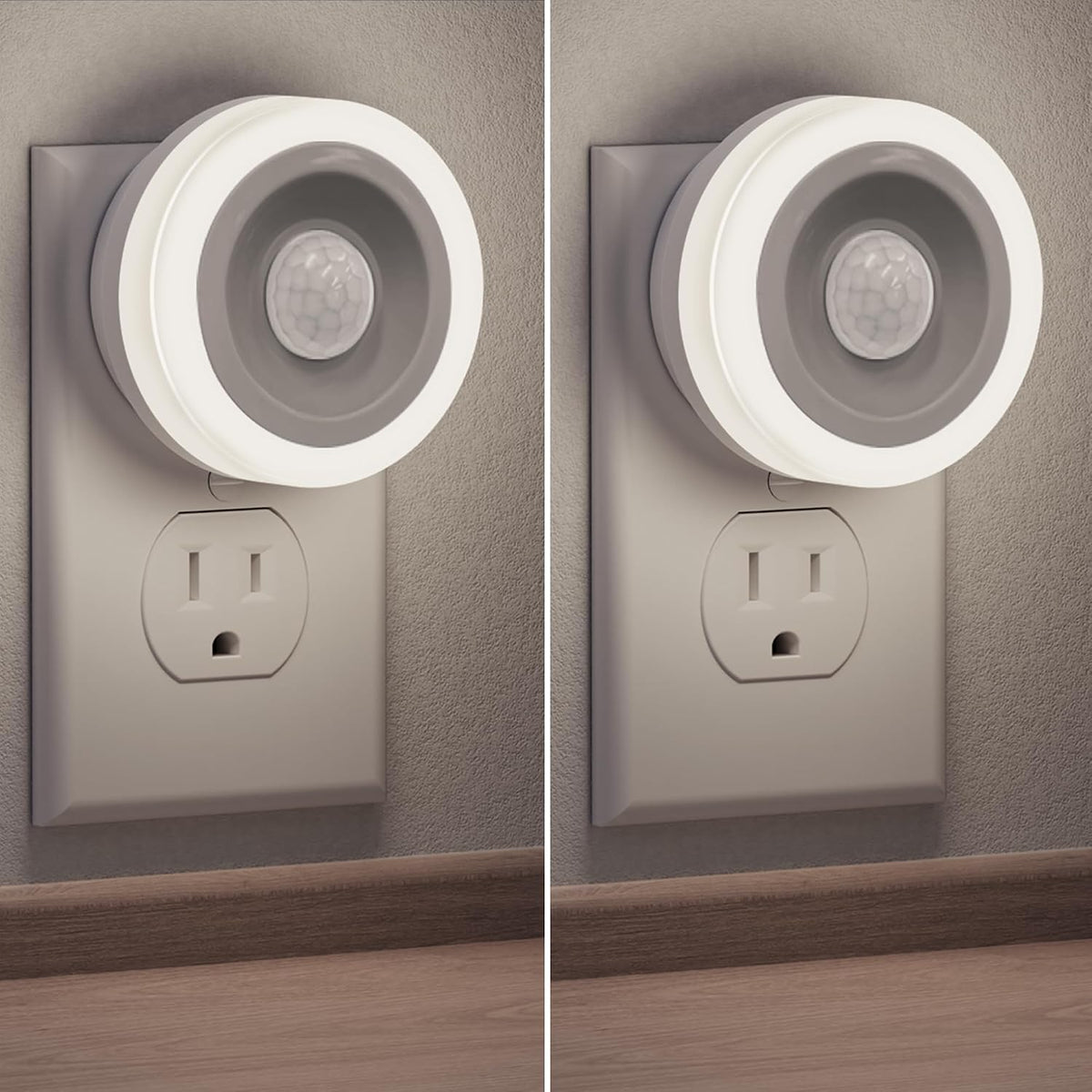Briignite Motion Sensor Night Light, [2 Pack] Night Lights Plug into Wall
