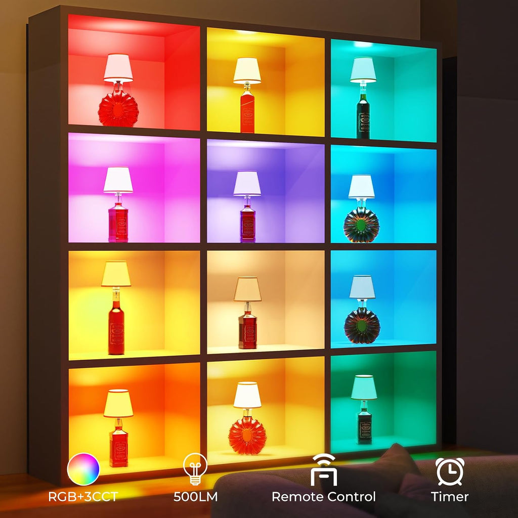 Cordless LED Bottle Lamp 5000mAh Battery Portable Wireless Table Lamp Wine Bottle Lamp for Indoor Outdoor Dining Bedroom with Remote (White, 1 Pack)