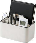 Remote Control Holder, Portable Desk Remote Organizer, Cream