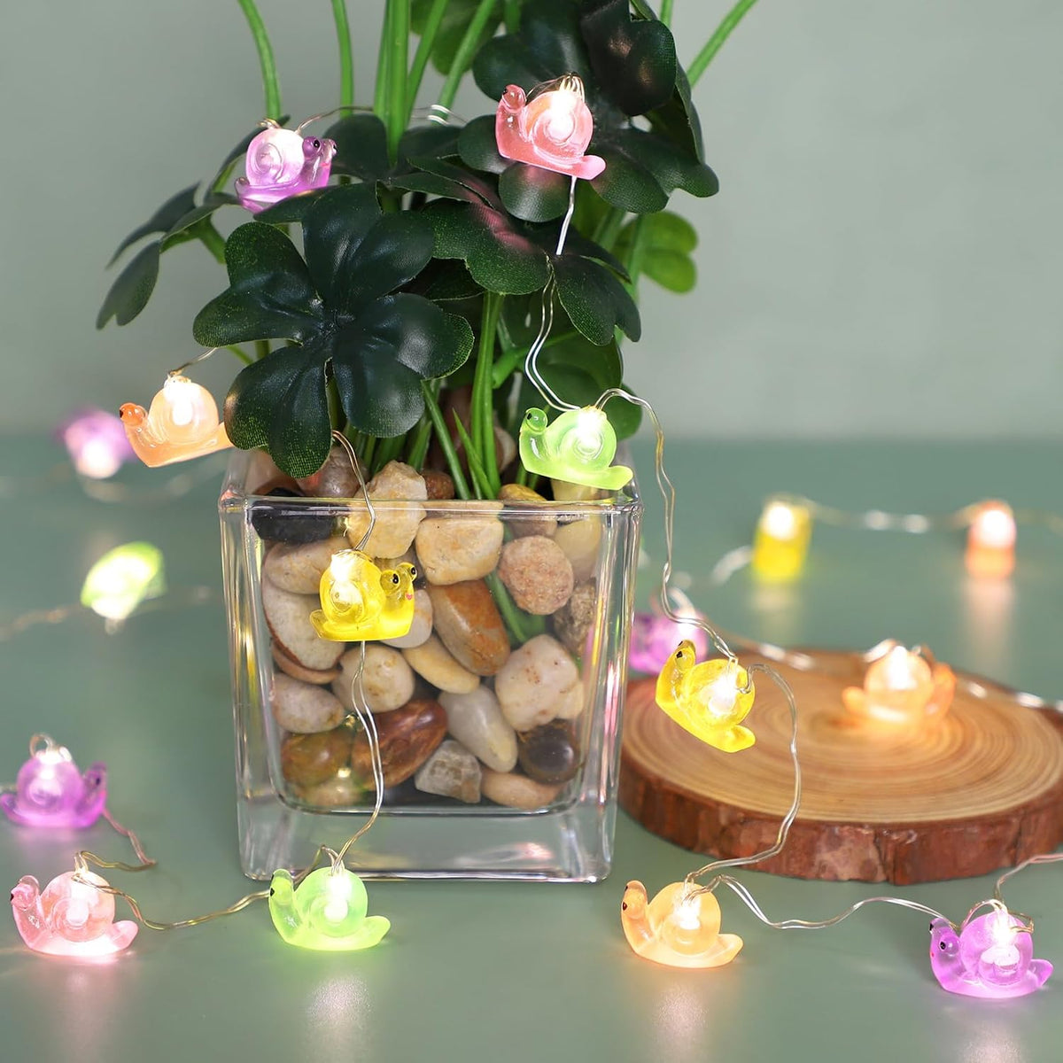 Impress Life Snail String Lights, USB & Battery Operated Fairy Lights