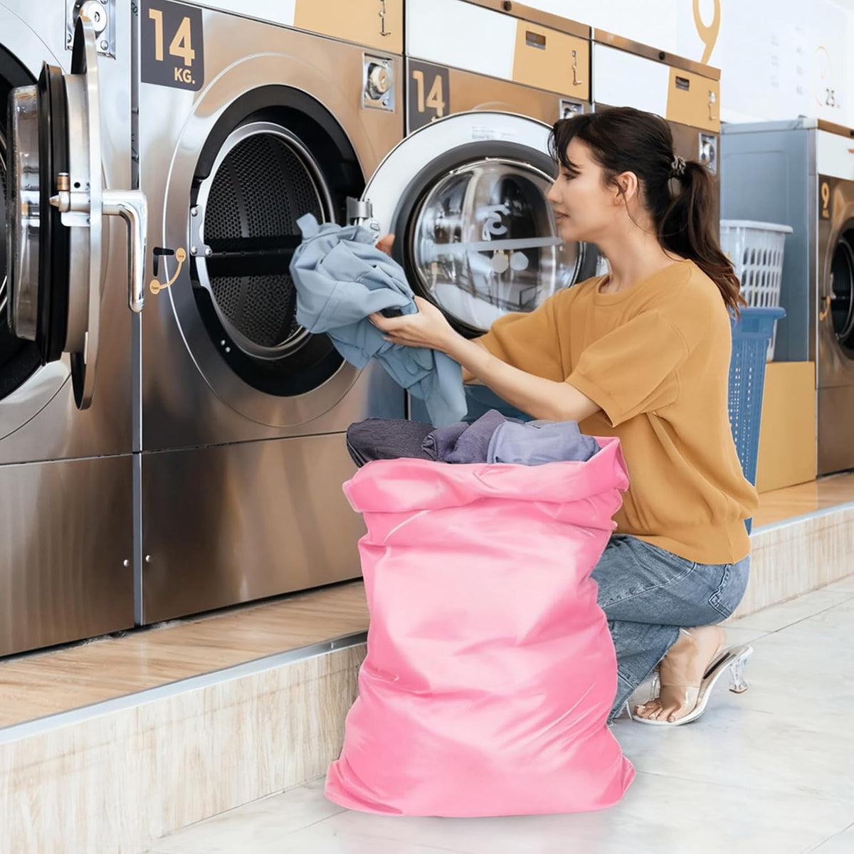 F-color Travel Laundry Bags - Dirty Clothes Travel Bag for Cruise, 24x36 in