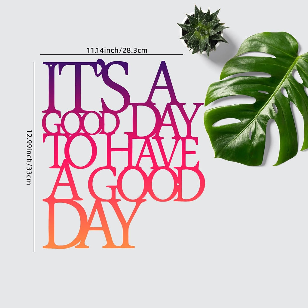 Benziso Motivational Metal Wall Art Inspirational Wall Decor Positive Quotes Wall Decor for Office Living Room Encouragement Gifts (color-2)