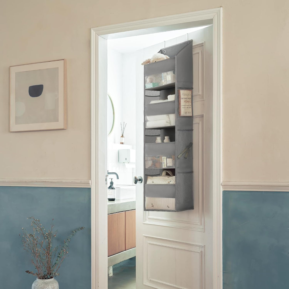 GRANNY SAYS Over the Door Organizer, 4-Shelf Behind the Door Storage