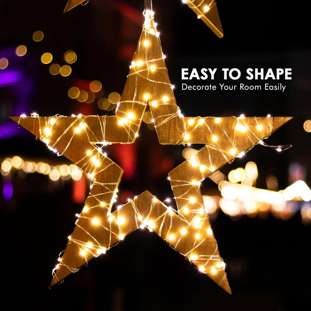 Bexdir 12 Pack 7ft Warm White Fairy Lights, 20 LED Battery String Lights