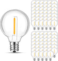 GvvooHome 36 Pack LED G40 Replacement Bulbs for String Lights, Warm White