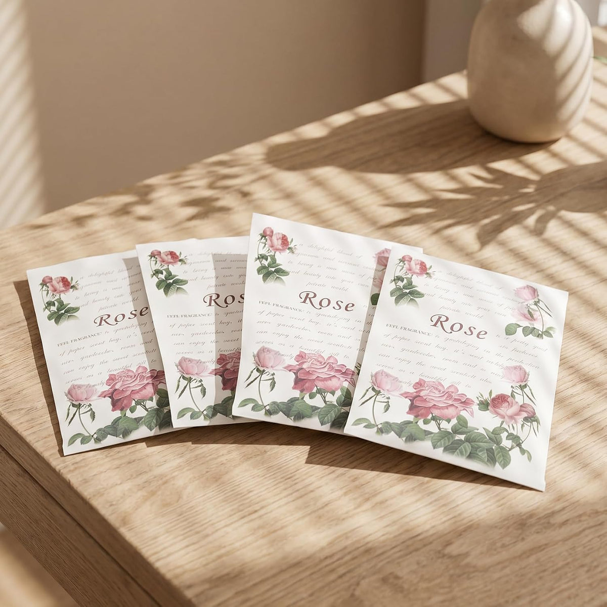 Scented Sachet for Drawer and Closet Rose 8PCS