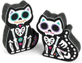 Genuine Fred Feline Clean Kitchen Sponges, Set of 2, Day of the Dead-Inspired Cat-Shaped Sponges, Fun and Quirky Kitchen Accessory