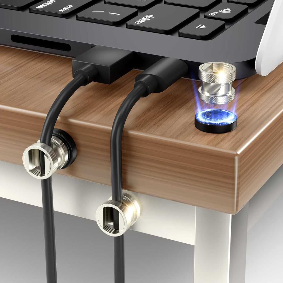 Viaky Magnetic Cord Holder,3 Pack Charger Holders for Cords