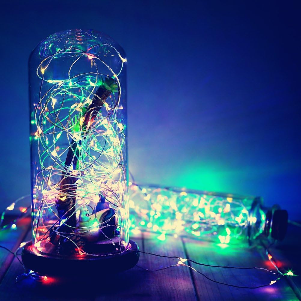 ANJAYLIA Battery Operated Fairy String Lights, 10Ft 30 LEDs, Multi Color