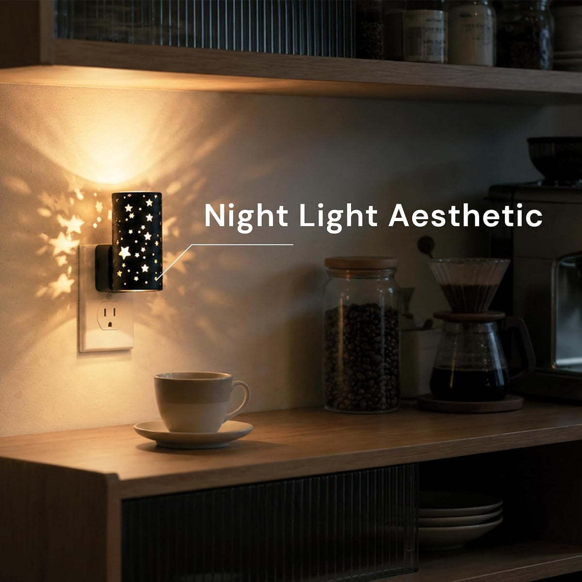 L LOHAS LED Night Light, Night Lights Plug into Wall,Star Nightlights,3000K