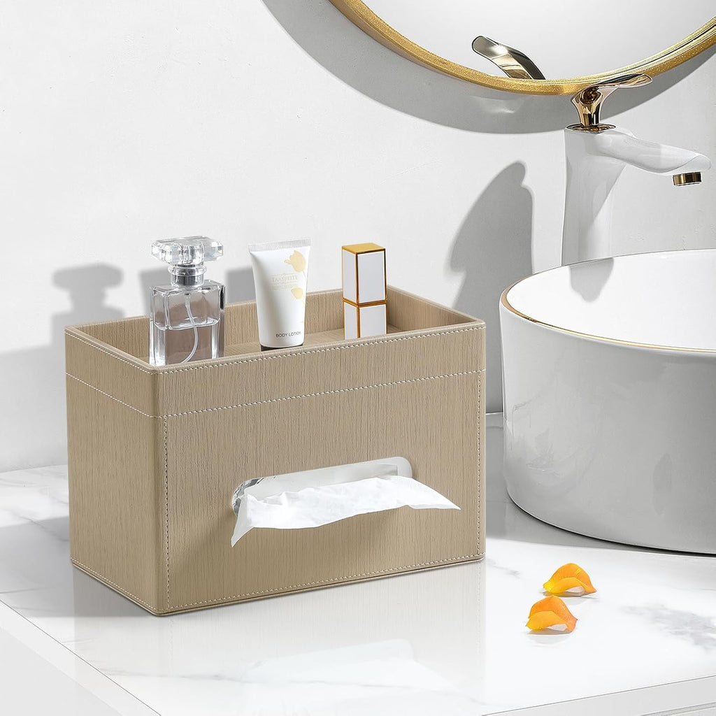 Plus Size Tissue Box Cover, Rectangle Tissue Box Organizer, Wood