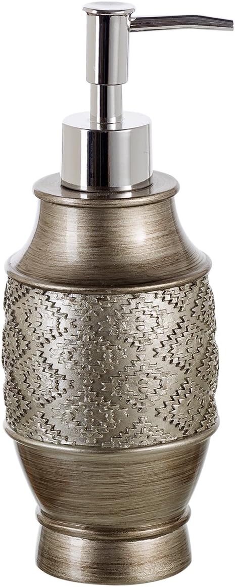 Creative Scents Dublin Silver 6 Piece Resin Bathroom Accessories Set