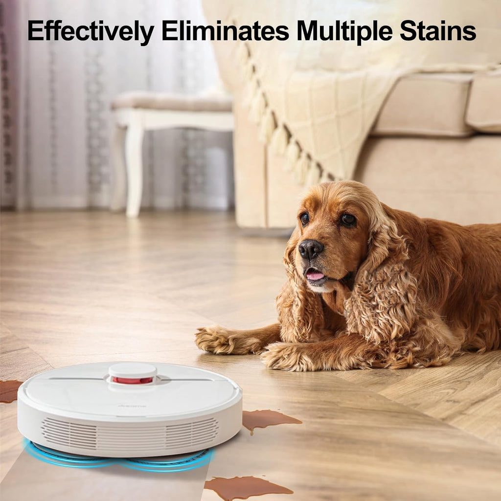 12 Pack Mop Cloth Pads for Dreame L40 Ultra/Mova P10 Pro Ultra/ L10s Ultra Gen 2/ X40 Ultra/X50 Ultra/ E30 Ultra/ P50 Pro Ultra Robot Vacuum, Wet Mopping Pad Reusable Floor Cleaning Accessories