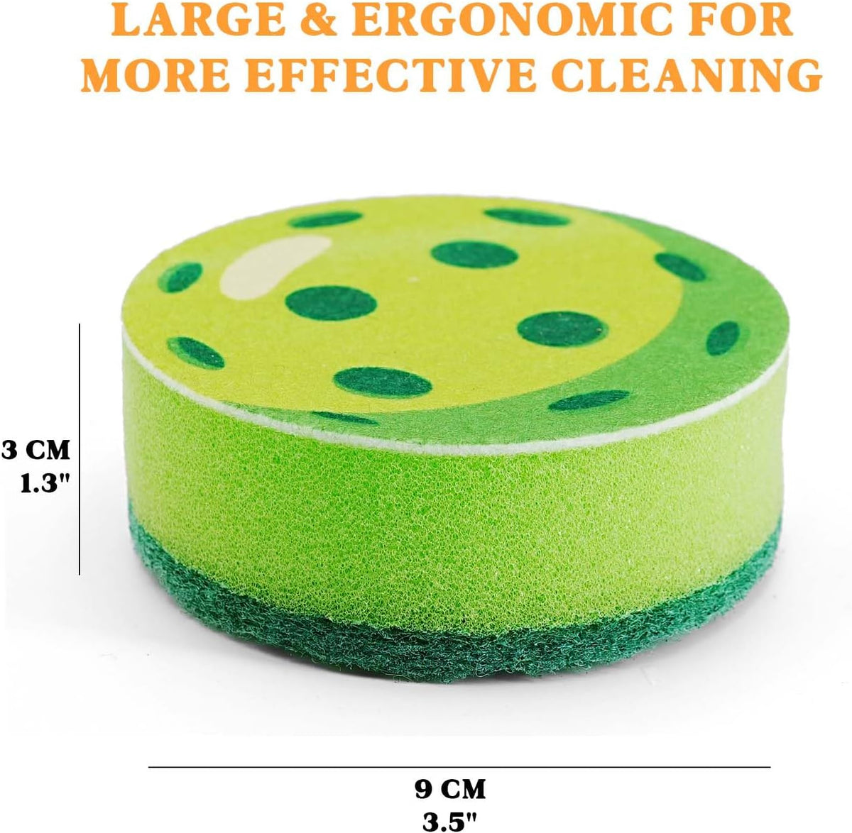 Pickleball Themed Sponges, Perfect Pickleball Gift for All, Set of 2 Layered Sponges, Fun and Unique Pickle Ball Kitchen Decor, Ready-to-Gift Packaging, Green