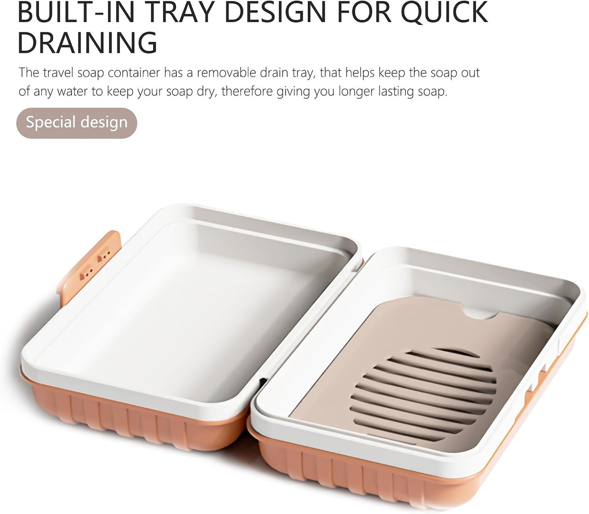 Travel Soap Container, Portable Travel Soap Case with Lid (3pcs 3 Color)