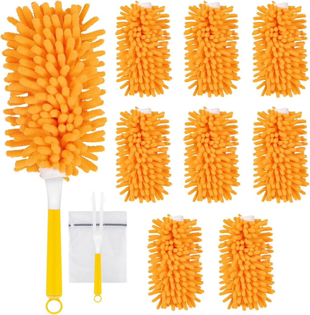 8 Pack Reusable Duster Refills Compatible with Swiffer Duster