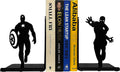 Superhero Bookends | Decorative Bookends for Shelves | Non-Skid Book Holders for Shelves, Table | Unique Home/Office Decor | Heavy Bookends| Metal Book Ends| 7x5.5x4 Inches Each