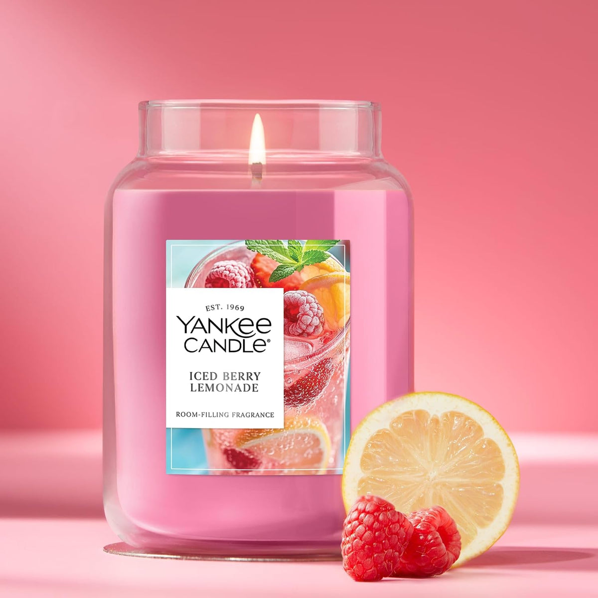 Yankee Candle Iced Berry Lemonade Scented Candle, 22oz Large Jar (Pack of 4)