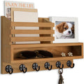 Key and Mail Holder Wall Mount, Key Holder with Long Storage Box