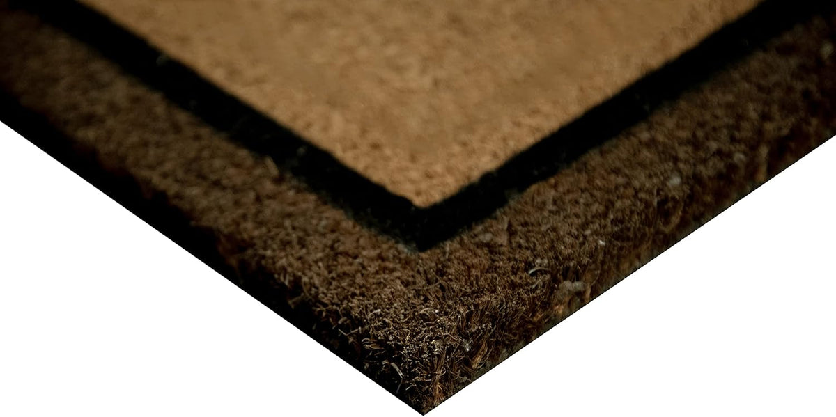 Ackland Coir Doormat | Clara Brown Welcome Flocked | 18" x 30"