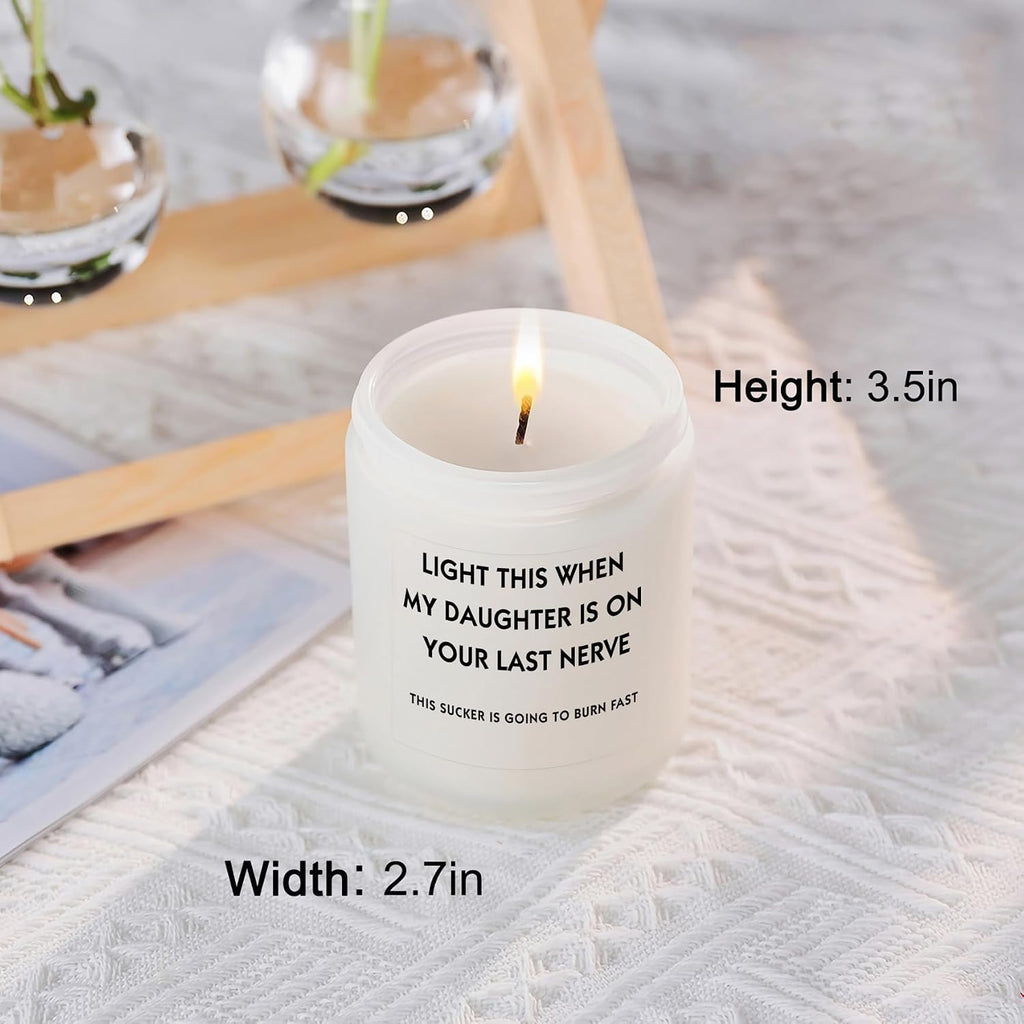 Son in Law Gifts, Cool Christmas Birthday Gifts for Son in Law Men Candle