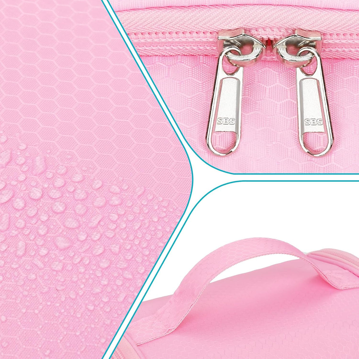 Mesh Shower Caddy Portable, Toiletry Bags for Travel, Pink