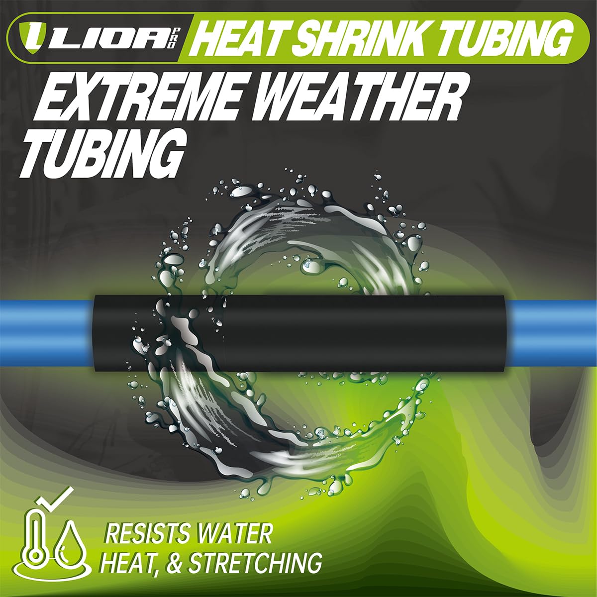 1/4" Red Heat Shrink Tubing 50FT - 3:1 Dual Wall Adhesive Lined, Waterproof Insulation, UL Listed for Automotive Wires, Electronics & DIY Repair