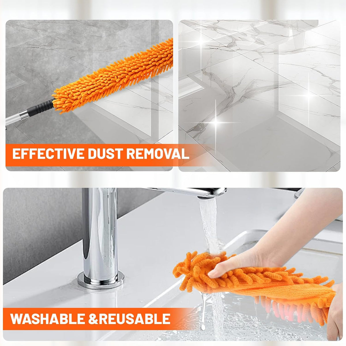 20ft High Reach Duster Kit with Extendable Pole,High Ceiling Duster Kits