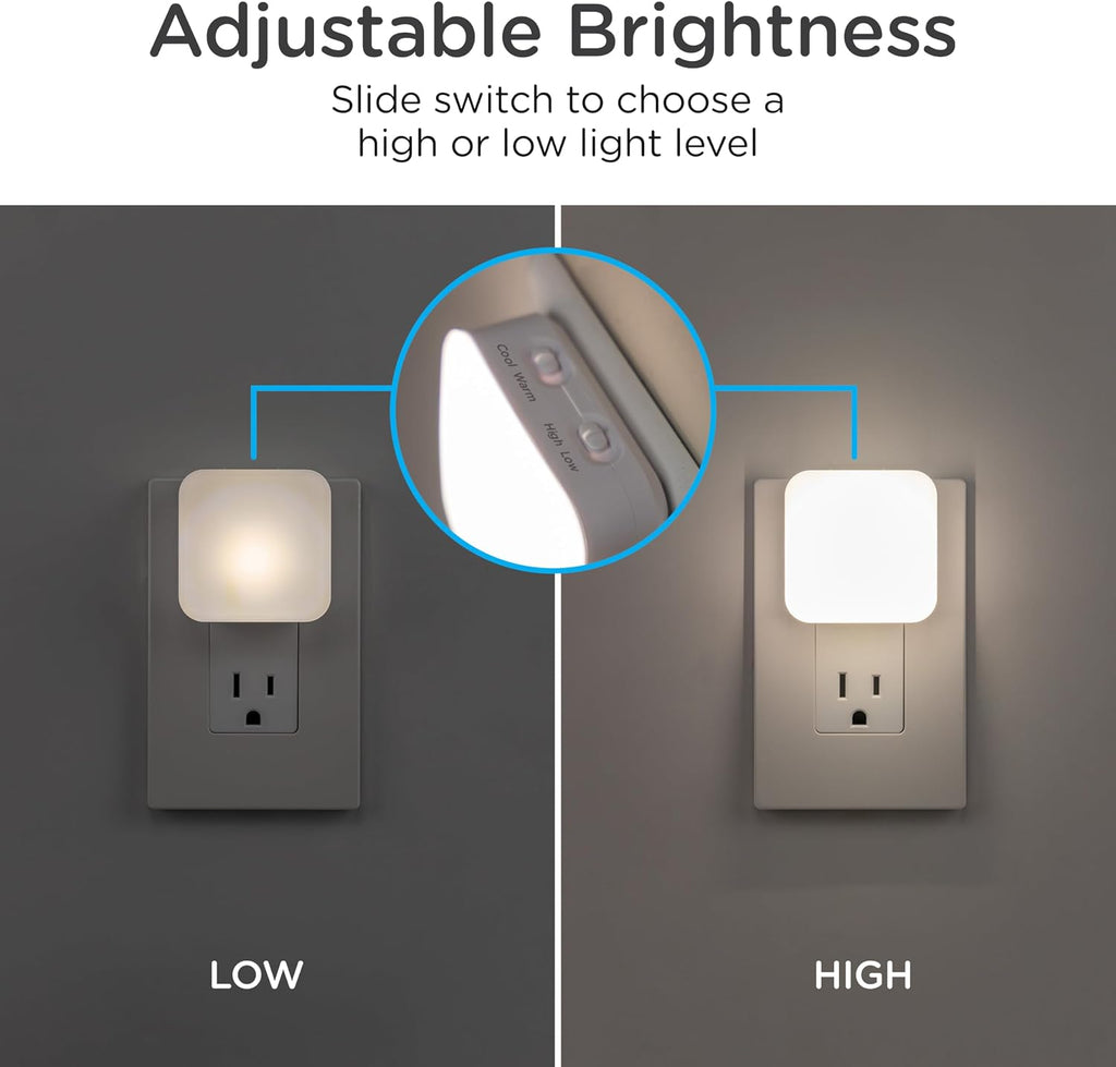 Lights By Night Night Lights Plug into Wall, Dimmable, Tunable White