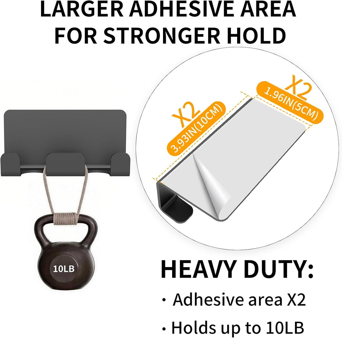 Razor Holder for Shower, Self Adhesive Shaver Shower Hook, Black