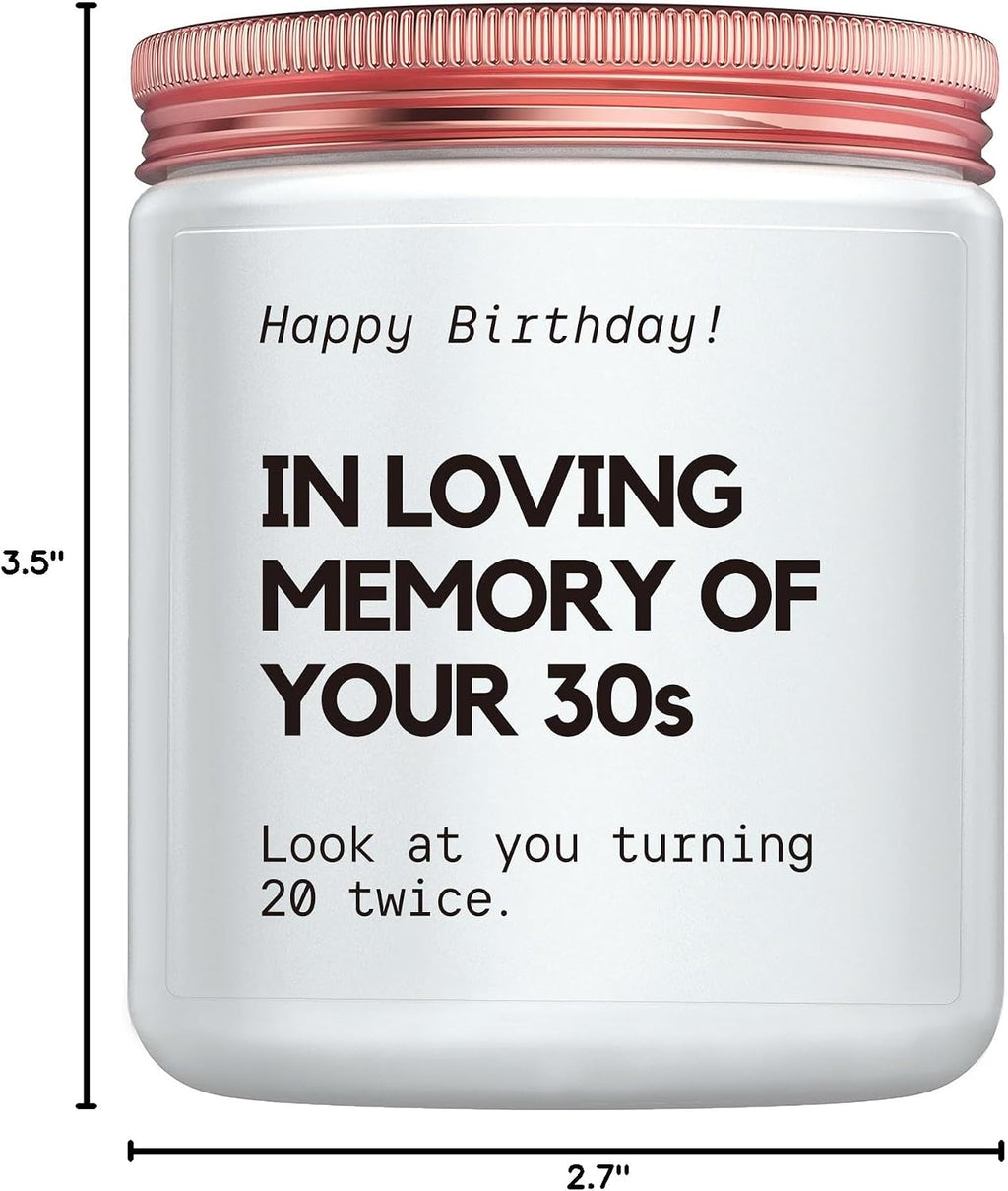 Best 40th Birthday Gifts for Women Men,Funny Friend Gift for Women Forty, 40 Year Old Bday Gifts for Sister Wife Mom Candle