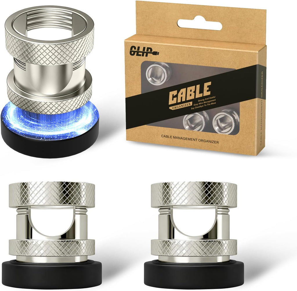 Viaky Magnetic Cord Holder,3 Pack Charger Holders for Cords