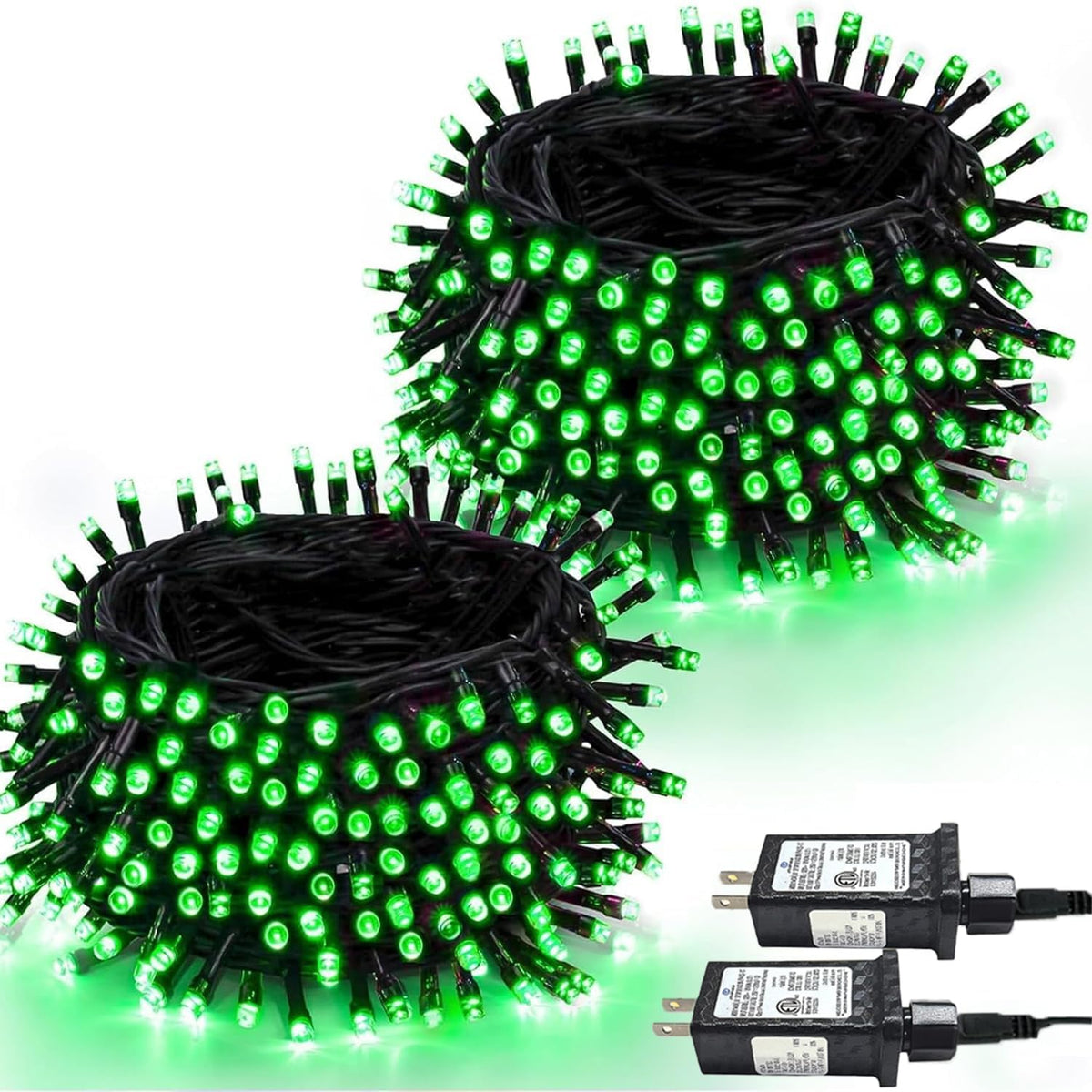 2 Pack 200 LED Christmas Lights 13 Modes Extendable Christmas Tree Lights