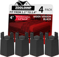Bed Risers 4 Inch with Adjustable Screw Clamp,4 Pack Black