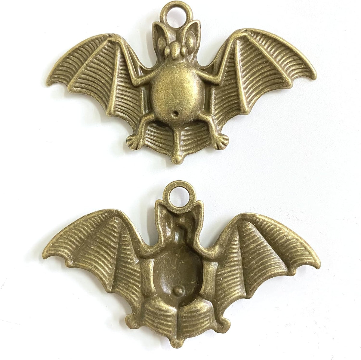 Set of 12 Bats Shower Curtain Hooks Rings Halloween Party Supplies Haunted House Decoration Stainless Steel Rustproof (Bronze-Bat)