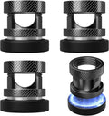 Maveek Magnetic Cable Holders, Cord Anchor for Desk, 4 Pack, Metallic Black