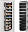 VTRIN Over the Door Shoe Organizer Hanging Shoe Rack for Closet, Black