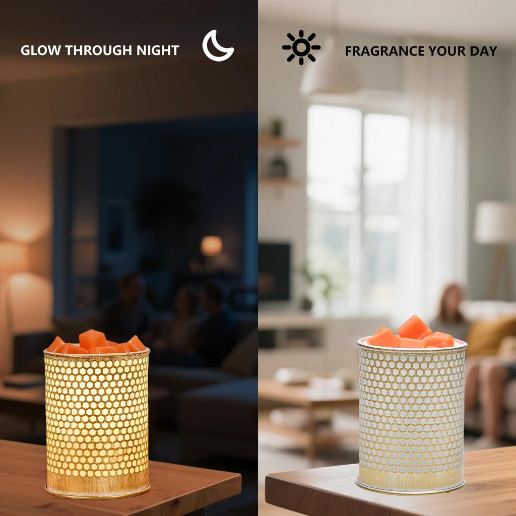 ASAWASA Metal Wax Melt Warmer Wax Warmer （Honeycomb）