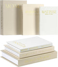 Set of 3 Decorative Books for Home Decor, Faux Books for Bookshelf