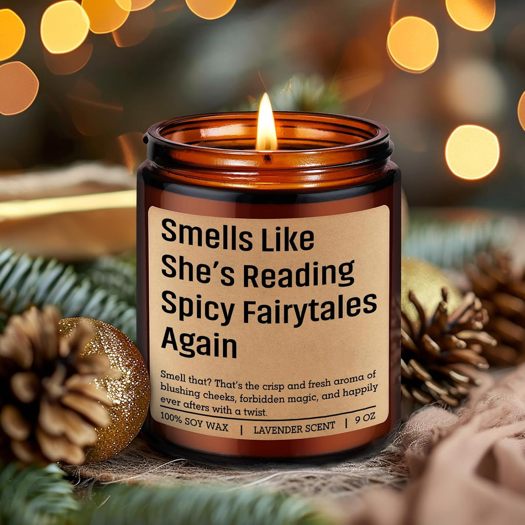 LEADO Candle, Spicy Book Lover Gifts for Women, Romantasy Book Lovers Gifts