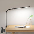 Lepro Clip on Desk Lamp, LED Reading Light with Clamp, 460LM 5W, Black
