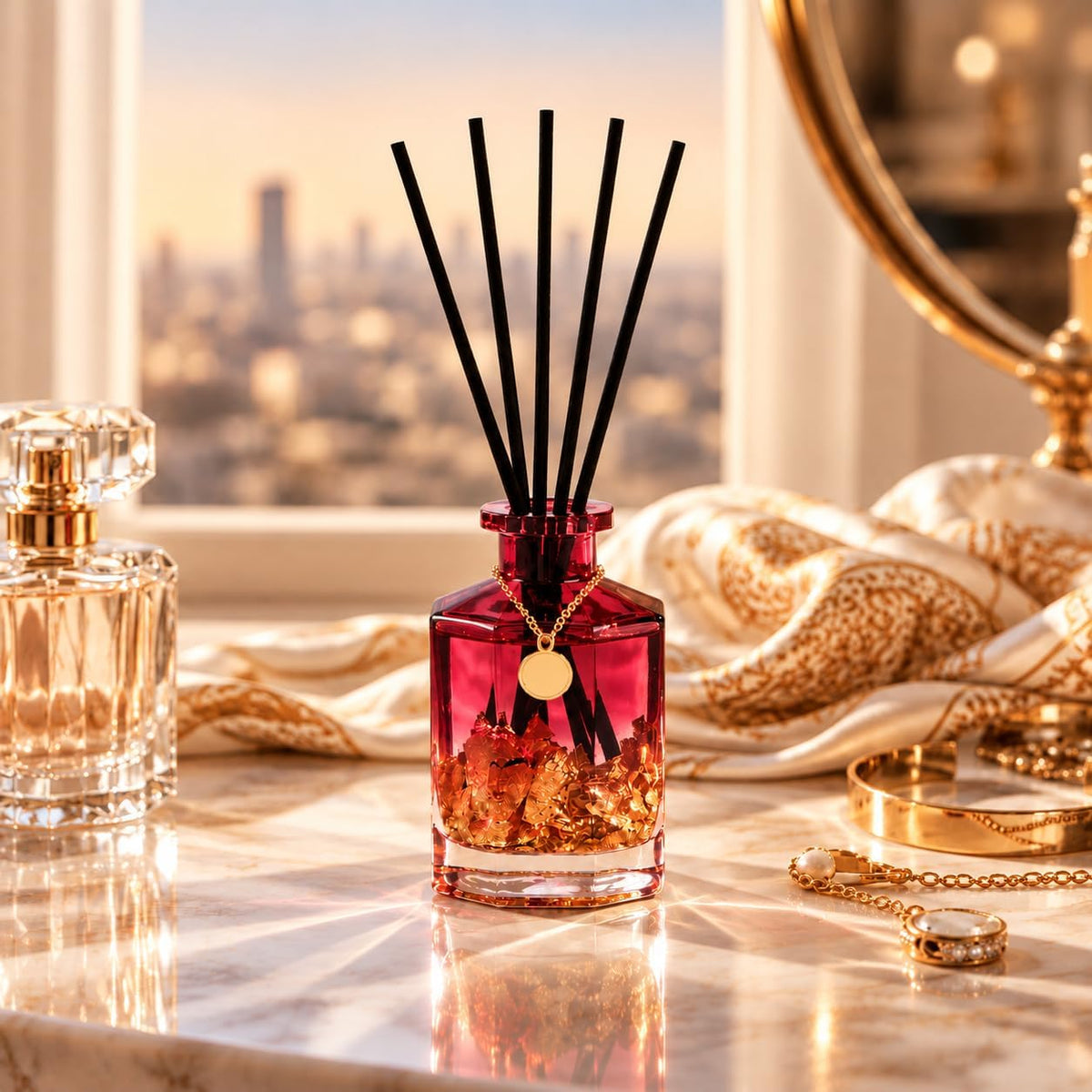 Airkeep Cherry Blossom Reed Diffuser Set, 6.09 fl oz