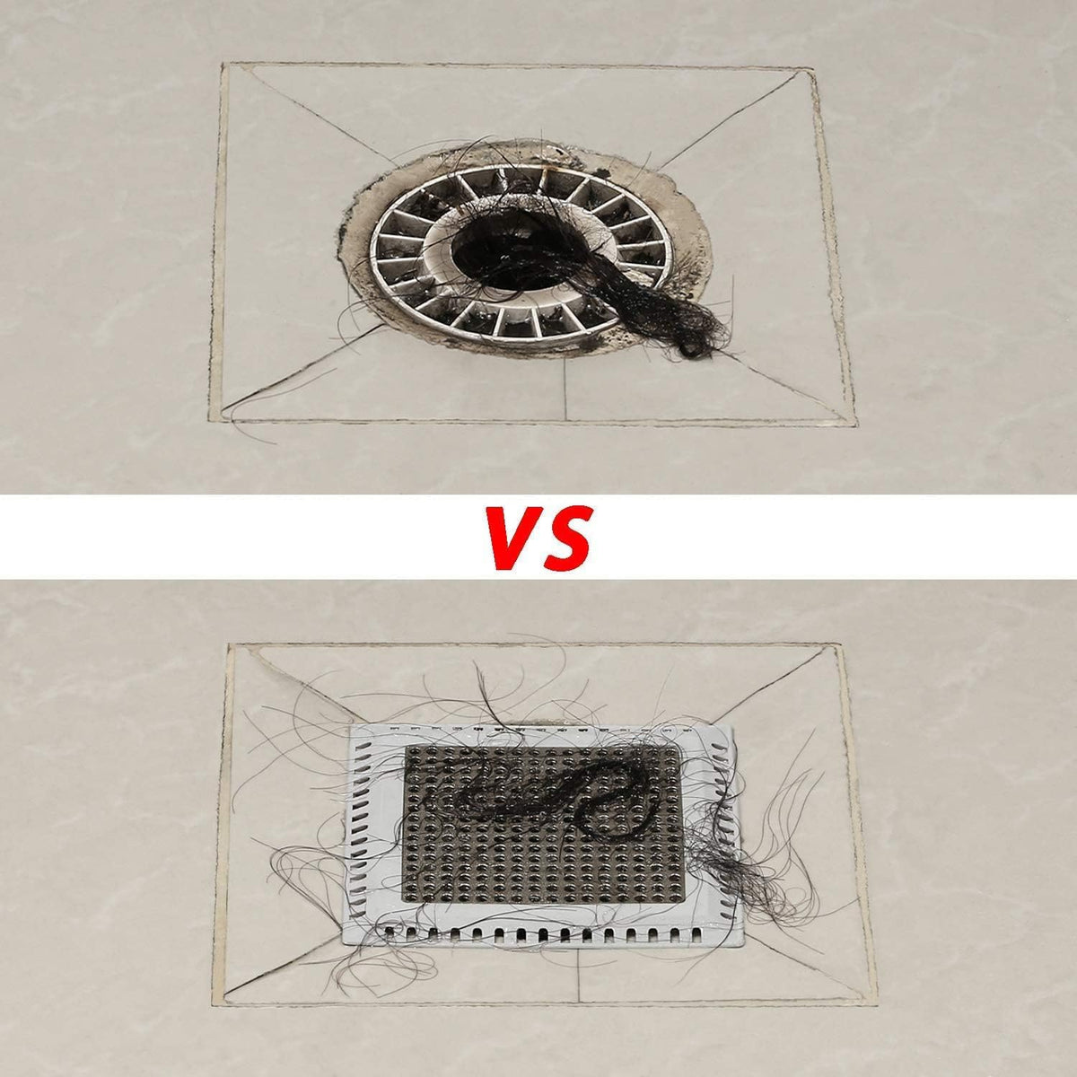 Aojuxix Shower Drain Hair Catcher/Drain Protector/Shower Drain Cover